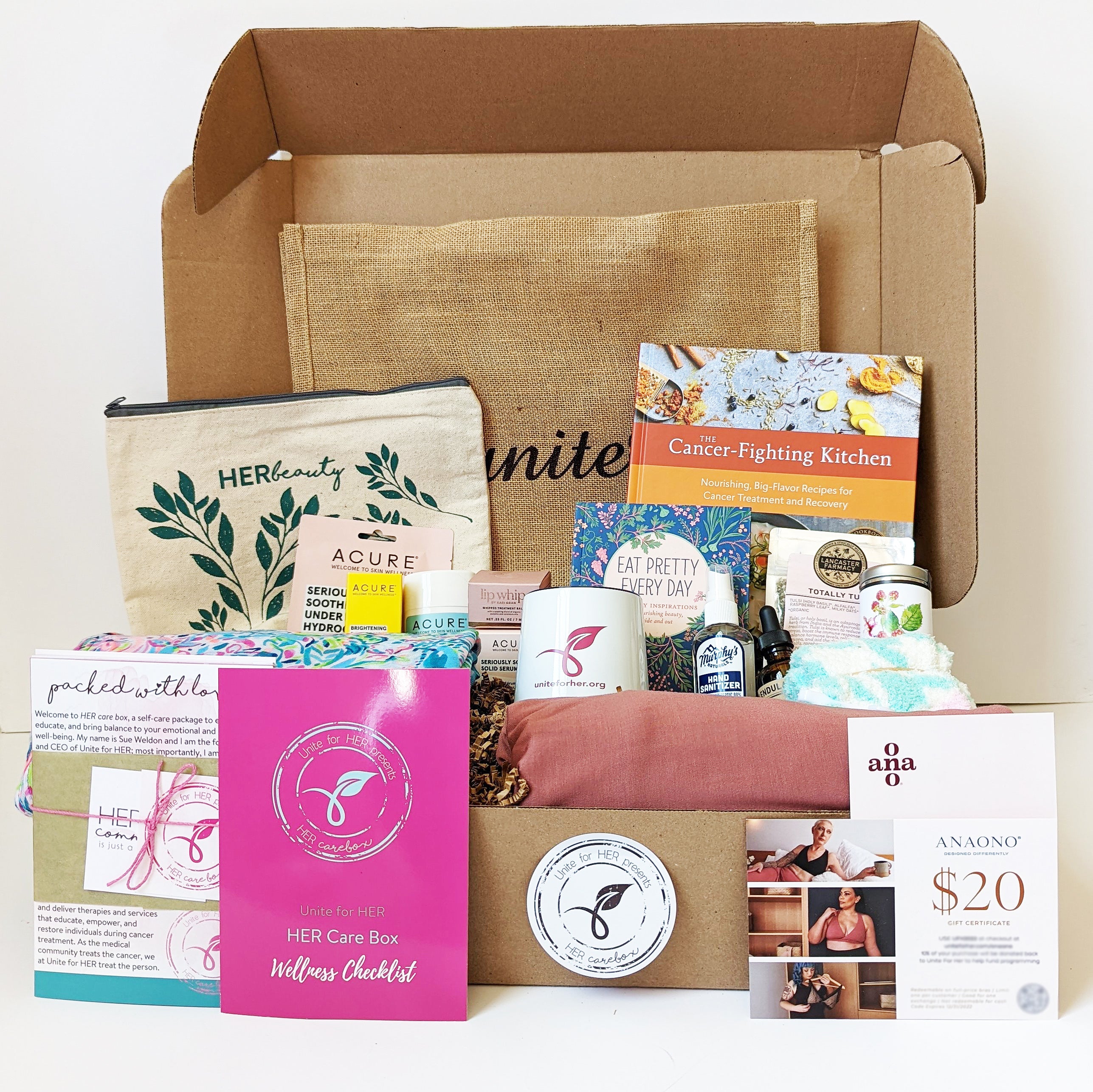 Encouragement In A Box-Stationery Set, Cancer Gift Box For Women