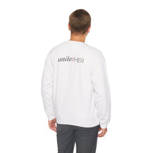 Load image into Gallery viewer, Unite for HER White Crewneck Sweatshirt
