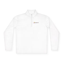Load image into Gallery viewer, Unite for HER - White Embroidered Quarter-Zip Pullover
