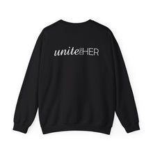 Load image into Gallery viewer, Unite for HER Black Crewneck Sweatshirt
