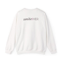 Load image into Gallery viewer, Unite for HER White Crewneck Sweatshirt
